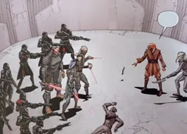 Combat contre Ferren Barre.