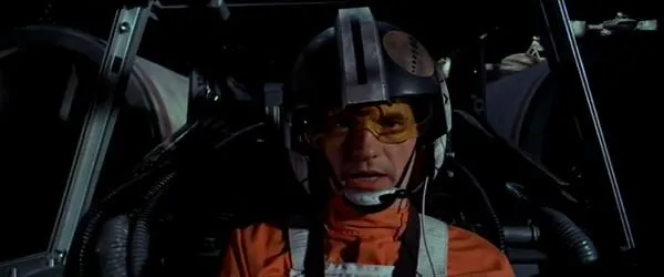 Theron Nett aux commandes de son X-Wing.