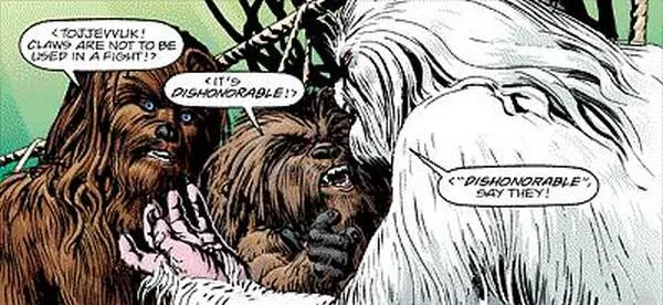 Tojjevvuk provoque Chewie.