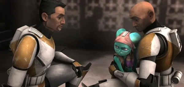 La petite Twi'lek Numa et sa poupée Tooka.