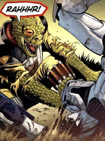 Karniss lors de la Bataille de Kashyyyk