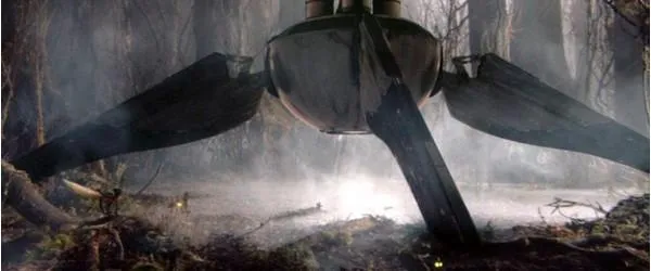 Yoda atterrit sur Dagobah. 