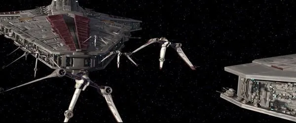 Le Resolute et l'Escadron Bleu lors de la Bataille de Ryloth. 