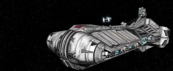 La Frégate Médicale Pelta TB-73 escortée par deux remorqueurs.