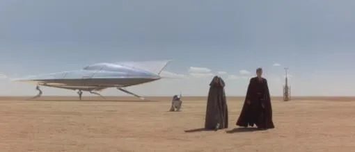 Atterrissage sur Tatooine.