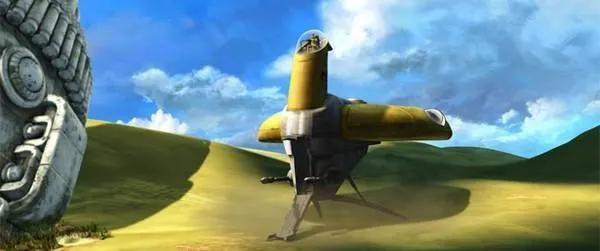 Un Speeder S-130 Shelter utilisé par Padmé Amidala et Jar Jar Binks sur Naboo. 