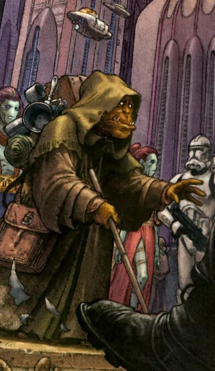 Maître Zoa lors de la Purge Jedi