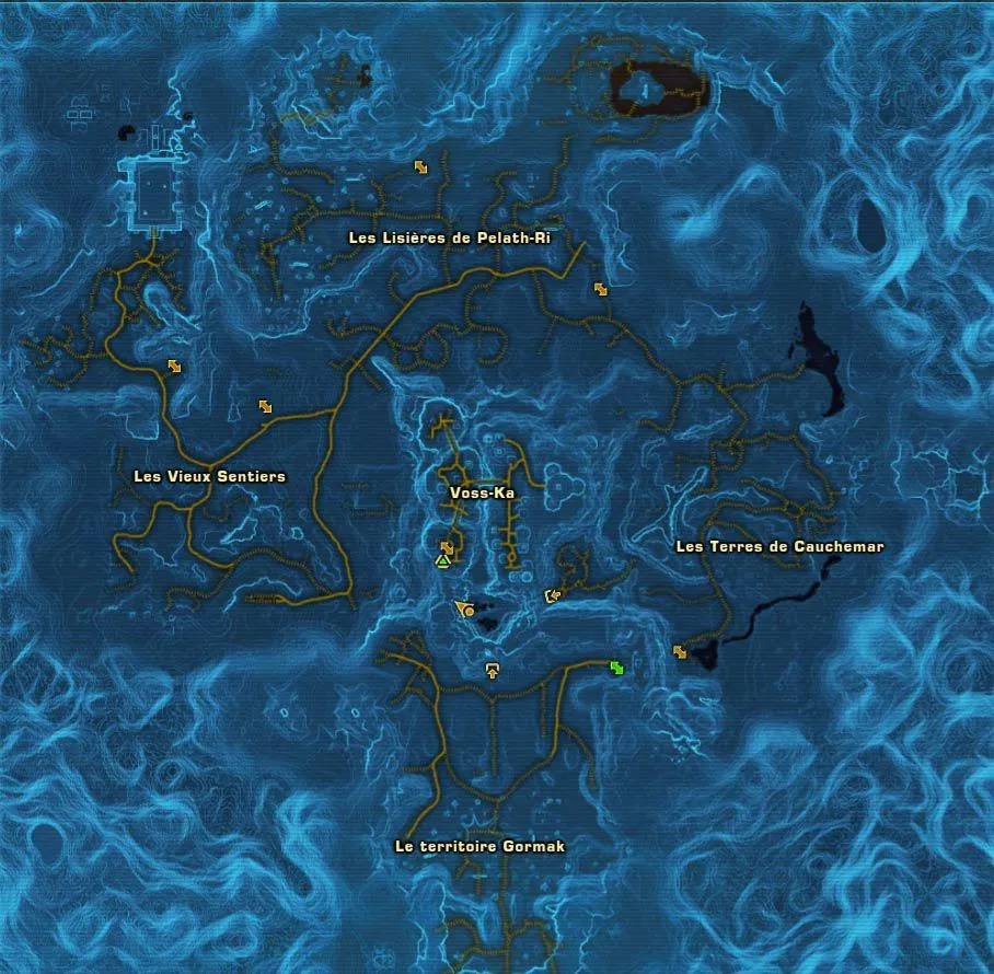 Carte des environs de Voss-Ka