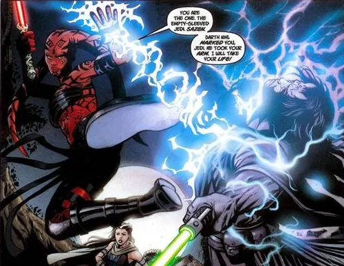 Wolf Sazen, impuissant face à Darth Talon