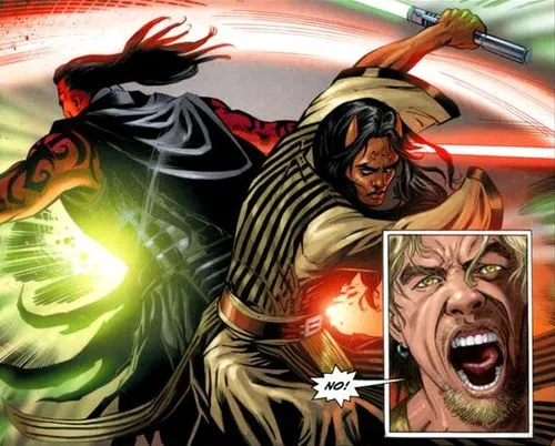 La mort de Wolf Sazen, sabrelaser à la main