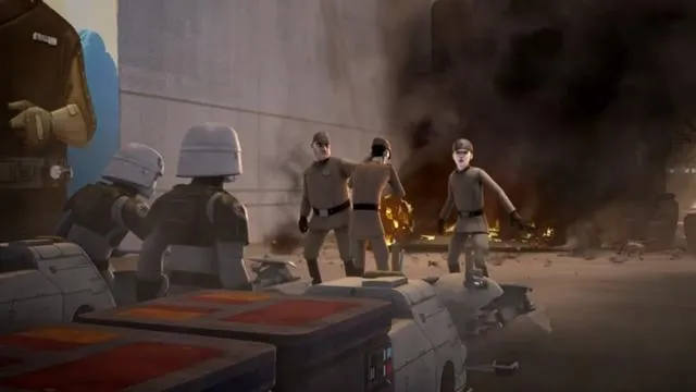 Yogar Lyste constatant les dégats