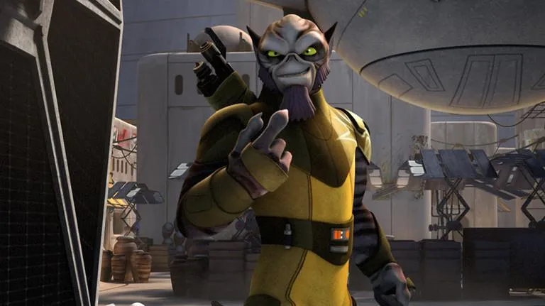 Zeb Orrelios face aux Stormtroopers