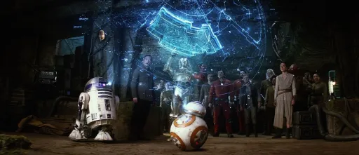 R2-D2 et BB-8 complètent à eux deux la carte menant à Luke Skywalker