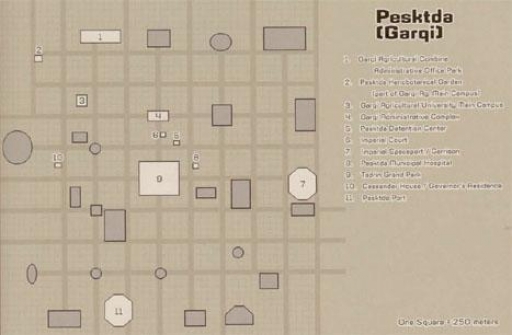 Plan de la capitale, Pesktda