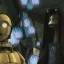 C-3PO et le « Maître Jedi » Jar Jar Binks. 